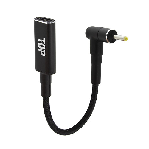 탑라인에이치디 HDTOP HT-CL045 Type C to DC 2.5x0.7 젠더 (0.15m)_이미지
