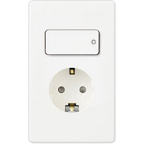 진흥전기 V시리즈 1구 스위치부 콘센트