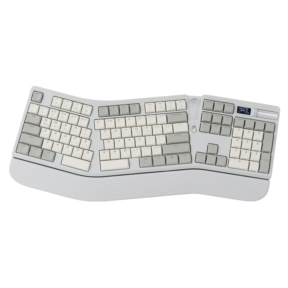 지클릭커 오피스프로 뉴트로 EK700 유무선 기계식 (레트로그레이)_이미지