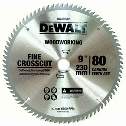 디월트 9인치 목재용 원형톱날 DWA30002_이미지