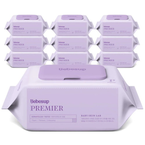 베베숲 ㅤ프리미어 물티슈 캡형 70매 (40팩)_이미지