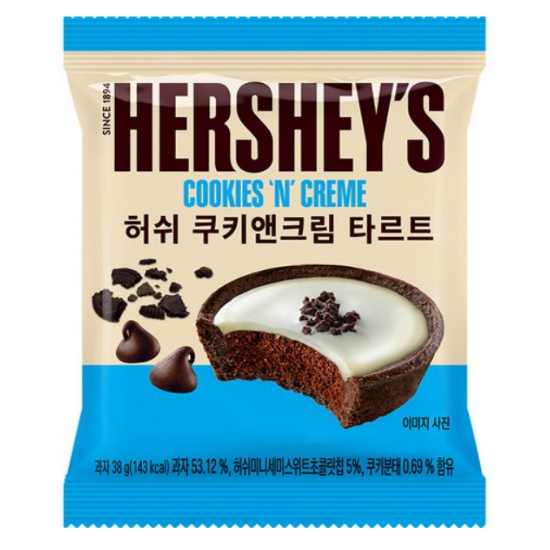 허쉬 쿠키앤크림 타르트 38g (10개)