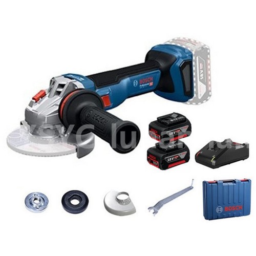 보쉬 5인치 GWS 18V-11 S 해외구매 (4.0Ah, 배터리 2개)_이미지