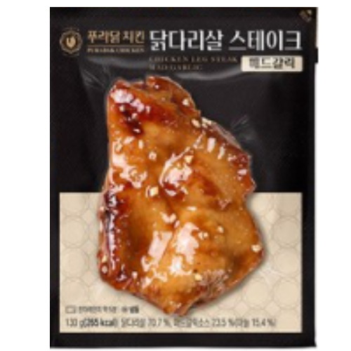 푸라닭 닭다리살 스테이크 매드갈릭 130g (9개)_이미지