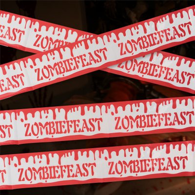 파티팡 할로윈 워닝테잎장식 피범벅 ZOMBIEFEAST 75mm x 6m