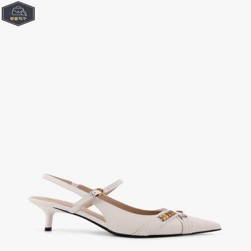 글로리아 18 레더 펌프스 WITH 메탈 LETTERING 디테일 B0651884554