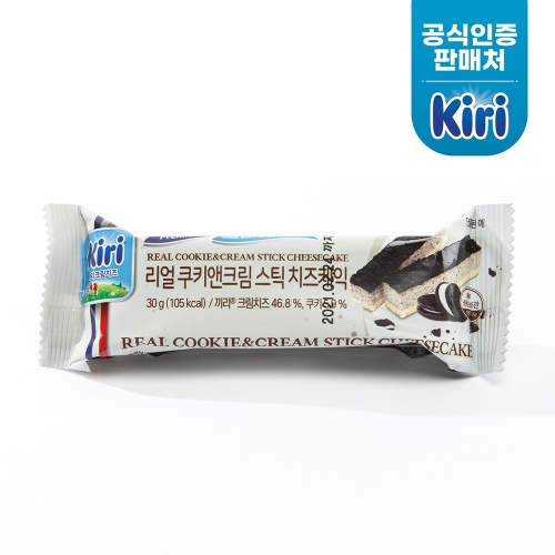 리얼 스틱 치즈케익 30g 쿠키앤크림 1개