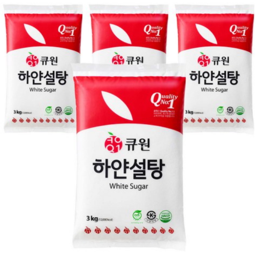 큐원 하얀설탕 3kg이미지입니다. 누르면 해당 게시물로 새창이동합니다.