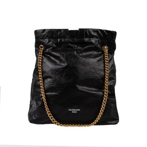 발렌시아가 로로모다 크러쉬 미디엄 블랙 여성 토트백 / 742941-210IT-1