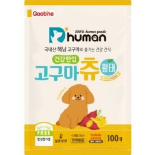 듀먼 ㅤ건강한입 해남 고구마츄 황태 100g (1개)_이미지