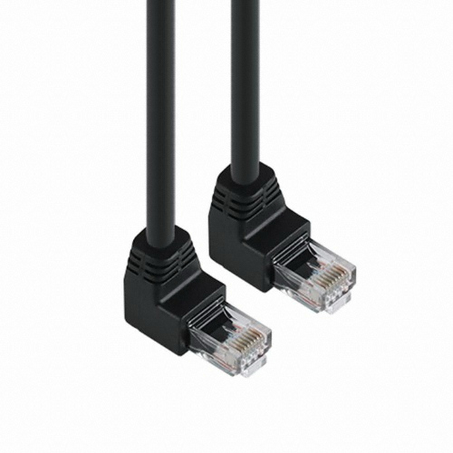 강원전자 NETmate CAT.6 UTP 위쪽 꺾임 랜케이블 [1m]