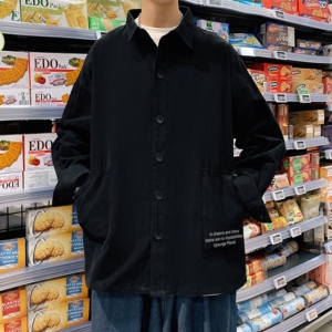 [불명] 캐주얼 베이직셔츠 남자셔츠 무지남방 카라 W973D6A_이미지