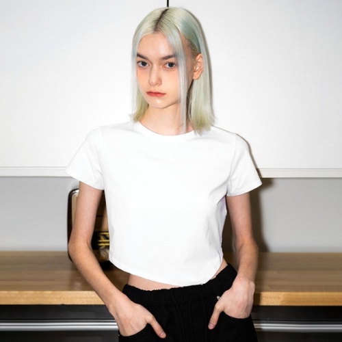 제너럴아이디어 언밸런스 실켓 크롭티 WHITE WBD1L01511 307757 FE3908674-E2B_이미지