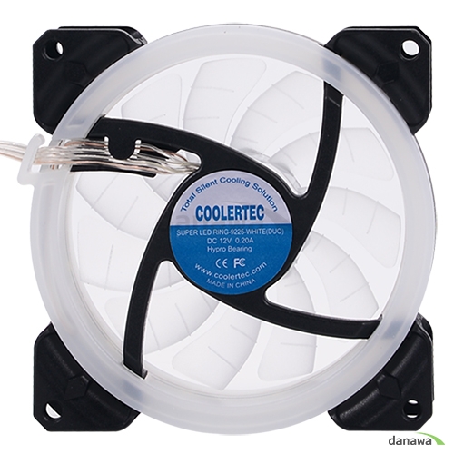 COOLERTEC USB-9225 LED RING WHITE(DUO)_이미지
