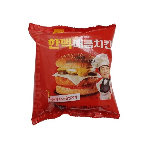한맥식품 매콤치킨 버거 190g (5개)_이미지