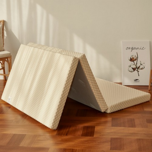 스너그홈 천연라텍스 3단 접이식 하드 매트리스 MS (5cm)_이미지