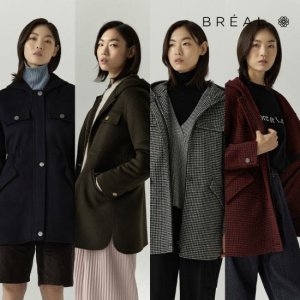 브리엘 여성 후디드 핸드메이드 울코트_이미지
