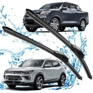 CAP G4렉스턴 전용 650mm+500mm 플랫 와이퍼 윈도우브러쉬