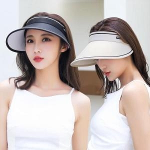 심플 jt1 디자인 햇빛 차단 여성 썬캡 URK-133썬캡 베이직모자 여름모자 햇빛가림 스포츠모자