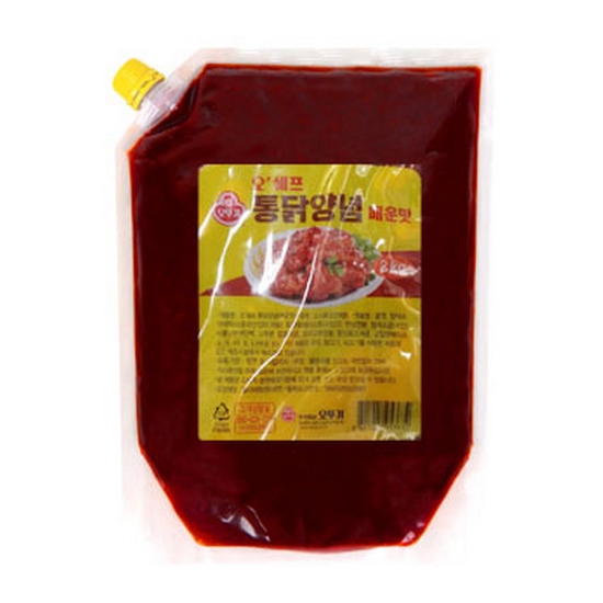 오쉐프 통닭양념 매운맛 2kg (1개)_이미지