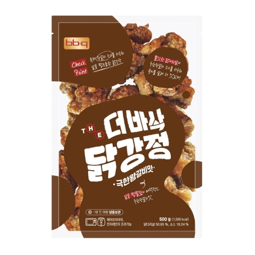 BBQ치킨 더바삭 닭강정 극한왕갈비맛 500g (1개)_이미지