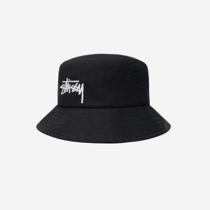 스투시 빅 스탁 버킷햇 블랙 스튜시 Big Stock Bucket Hat 449970_이미지