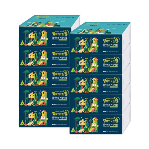 행복이오는집 뽑아쓰는 키친타월 100매