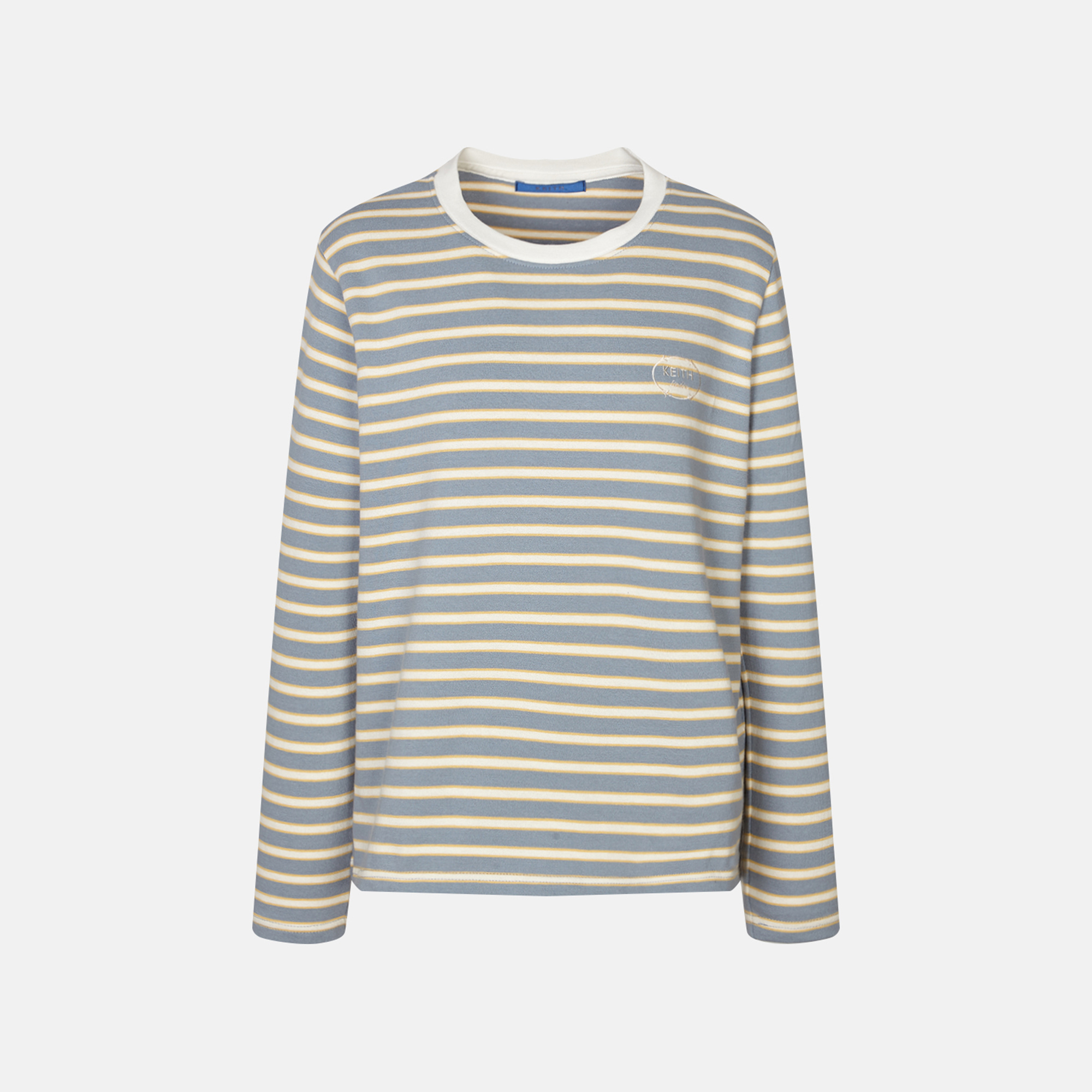 KEITH 스트라이프 로고 자수 긴소매 티셔츠 KE26S4FRT4335_이미지