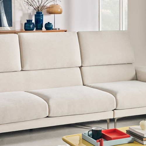 에싸 아르떼 리프트기능 리브 패브릭 소파 3인용 (스툴포함)_이미지