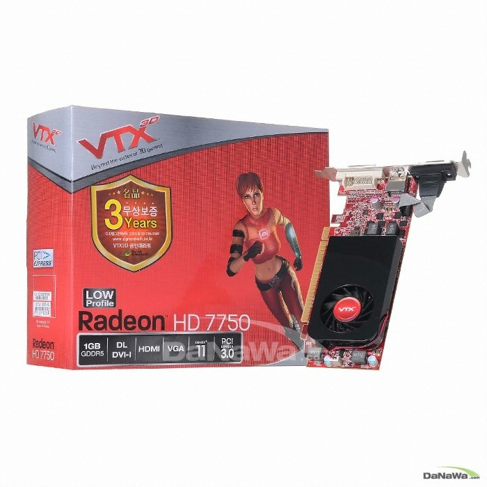 VTX3D 라데온 HD 7750 D5 1GB LP_이미지
