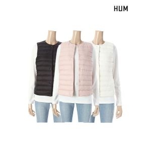 HUM 여 구스다운 라운드넥 경량 베스트 FHNWCVE541P_이미지