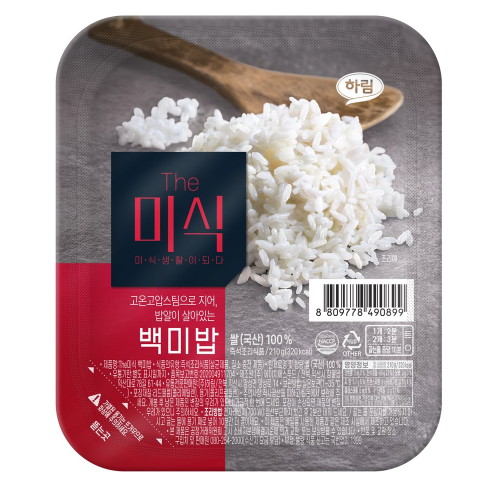 하림 더미식 백미밥 210g이미지입니다. 누르면 해당 게시물로 새창이동합니다.