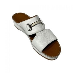 발리 5358457 Harold 6211920 Mens White Grained Leather Sandals 117309660_이미지