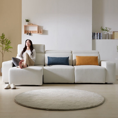 네오 모벨 모션 슬라이딩 무빙 타이보텍스 패브릭 소파 4인용