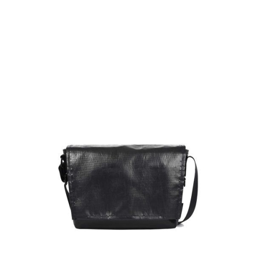 카네이테이 KANEITEI MINIMAL MIL MESSENGER BAG S BLACK UPCYCLED K24F-BAM-399-BK ..