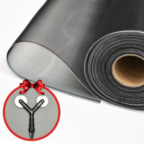 에코아일 방충망 미세먼지 롤 촘촘망 창문 셀프교체 블랙 130cm x 5m