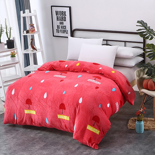 더플로우 러블리 패턴 부드럽고 따뜻한 겨울 이불커버