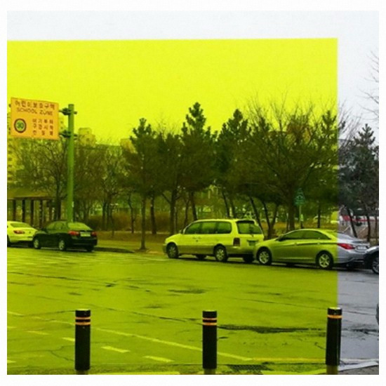 윈텍 윈도우칼라필름 투명 옐로우 (122cm x 1m)