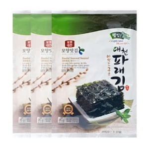 우체국쇼핑 대천 모양맛김 바삭하게 구운 대천파래김 전장김 5매10봉_이미지