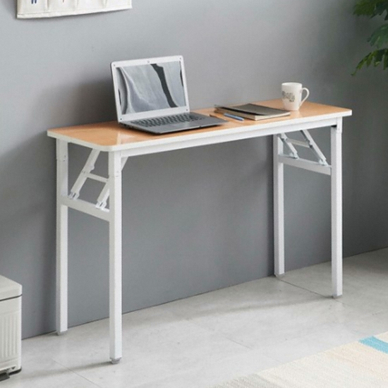 프리메이드 접이식 라운드 슬림 책상 (1200x400)