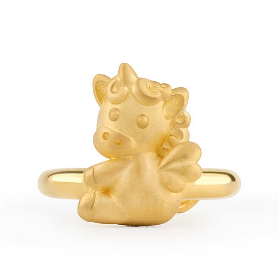 타이니앤코 코코 말띠 날개 유니콘 돌반지 3.75g_이미지