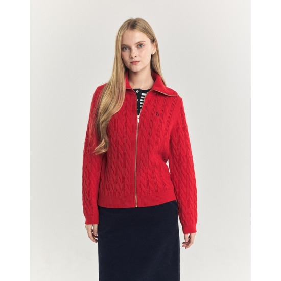 윙칼라 케이블 집업 가디건 HSSW4D907R2