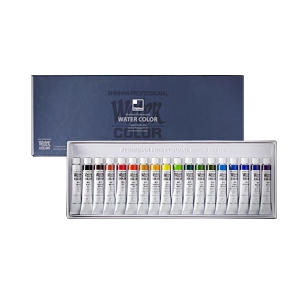 수채화물감 7.5ml/18색세트 전문가용/워터칼라
