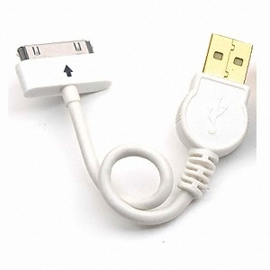라이트컴 COMS USB 2.0 (A-iPhone) (M/M) 스트롱 미니 케이블 (10cm)_이미지