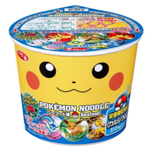 닛신 포켓몬 피카츄 해산물맛 37g (1개)_이미지