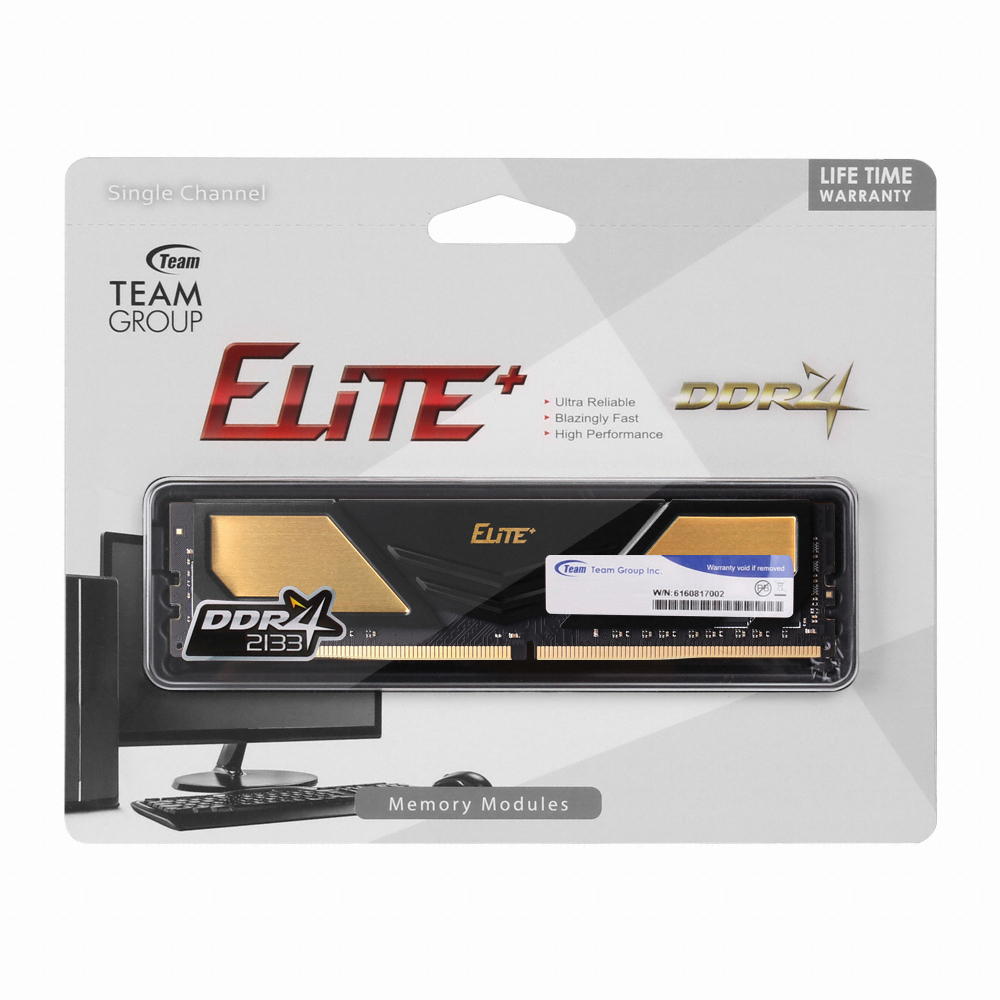 TeamGroup DDR4-2400 New Elite Plus Black Gold (8GB)_이미지
