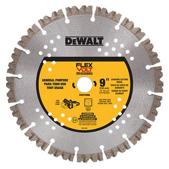 디월트  9인치 콘크리트용 다이아몬드날 DWAFV8900