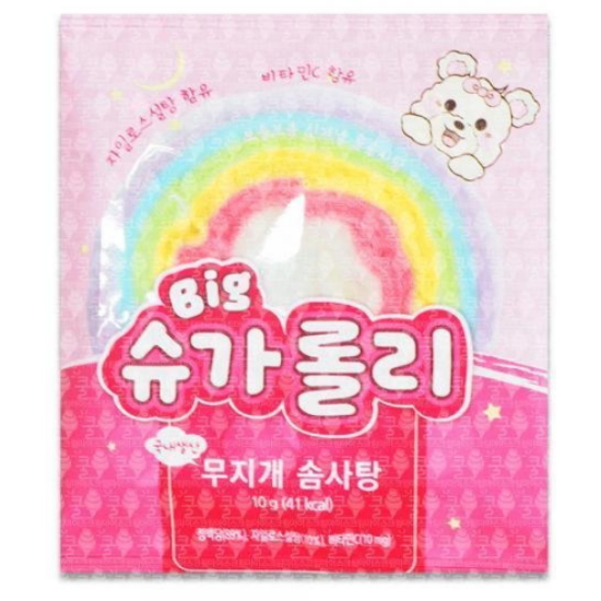 BIG 슈가롤리 무지개 솜사탕 10g (15개)_이미지