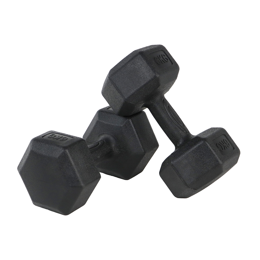 쿠팡 코멧 고중량 육각 덤벨 블랙 세트 (8kg, 2개)_이미지