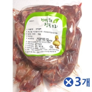 청림농원 청림 오리 목뼈 1kg (3개)